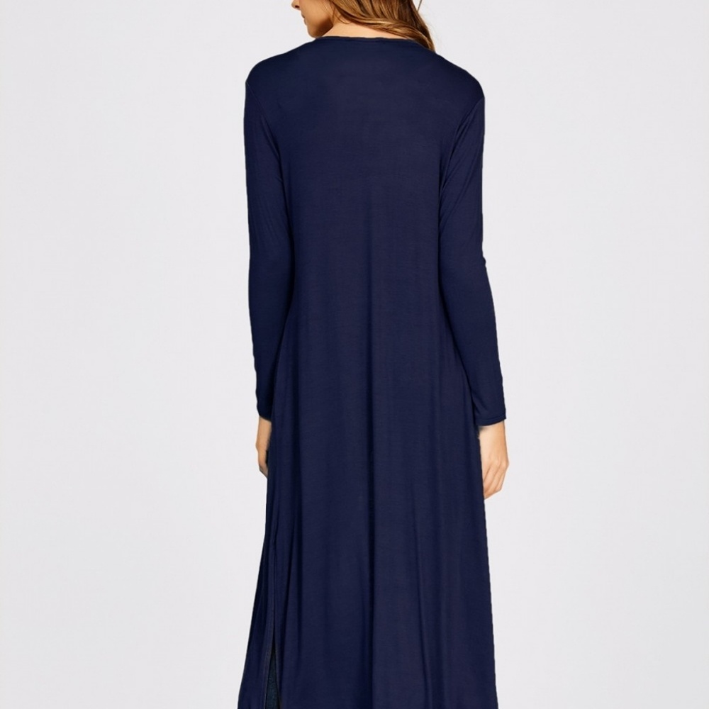 LAST 1! Navy duster maxi cardigan - Picture 5 of 5